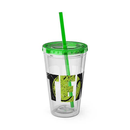 Tennis 16 oz Sunsplash Tumbler with Straw