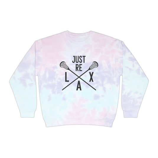 Just Re LAX Lacrosse Adult Unisex Tie-Dye Crewneck Sweatshirt