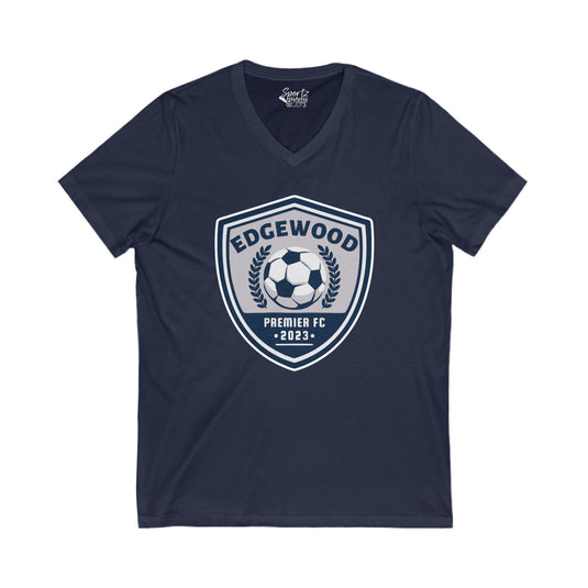 Edgewood Premier FC Unisex Adult Women's V-Neck T-Shirt