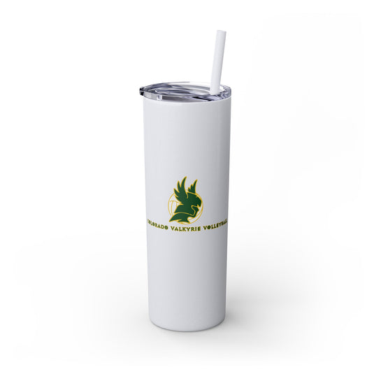 Colorado Valkyrie Volleyball Club Skinny Tumbler with Straw 20oz