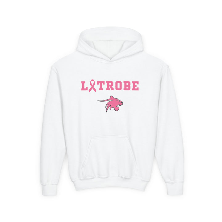 Latrobe Boys Soccer Unisex Youth Hooded Sweatshirt - Cancer Design