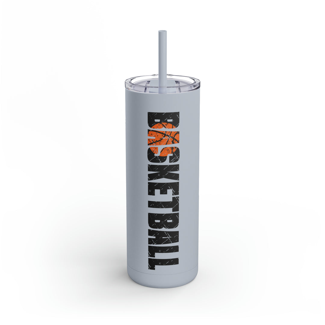 Basketball 20oz Skinny Matte Tumbler