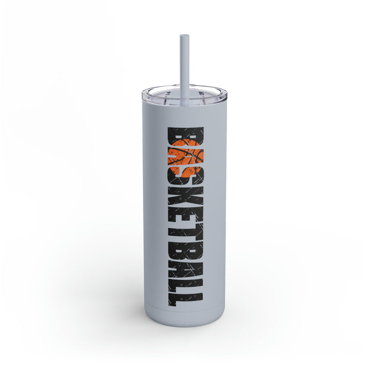 Basketball 20oz Skinny Matte Tumbler