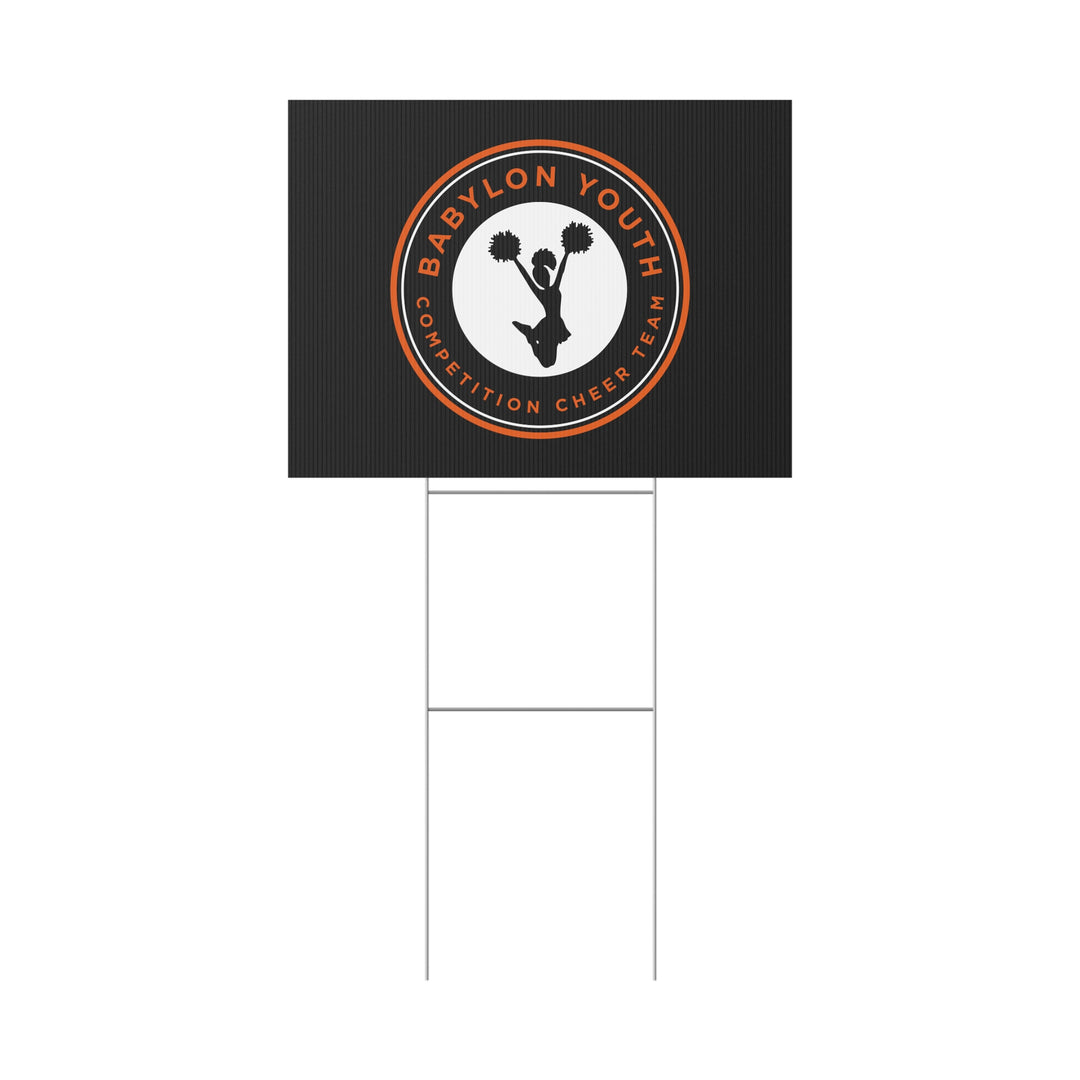 Babylon Youth Competition Cheerleading Plastic Yard Sign