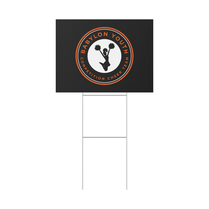 Babylon Youth Competition Cheerleading Plastic Yard Sign