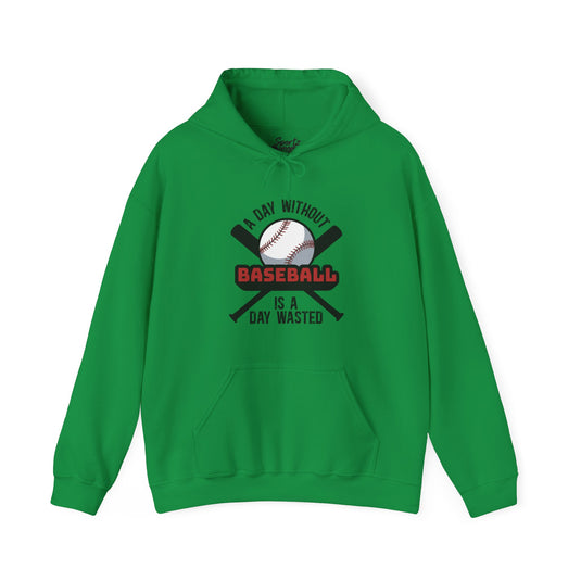 A Day Without Baseball Adult Unisex Basic Hooded Sweatshirt