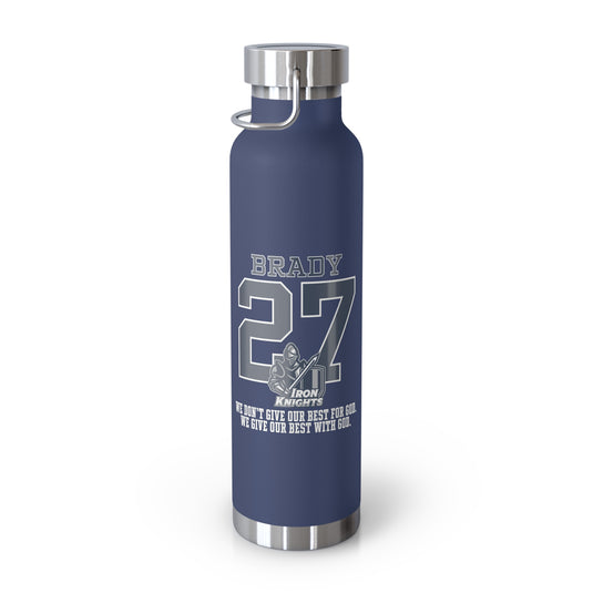 Iron Knights 22oz Bottle - Last Name & Number w/Knight Design