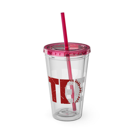 Tee Ball 16 oz Sunsplash Tumbler with Straw