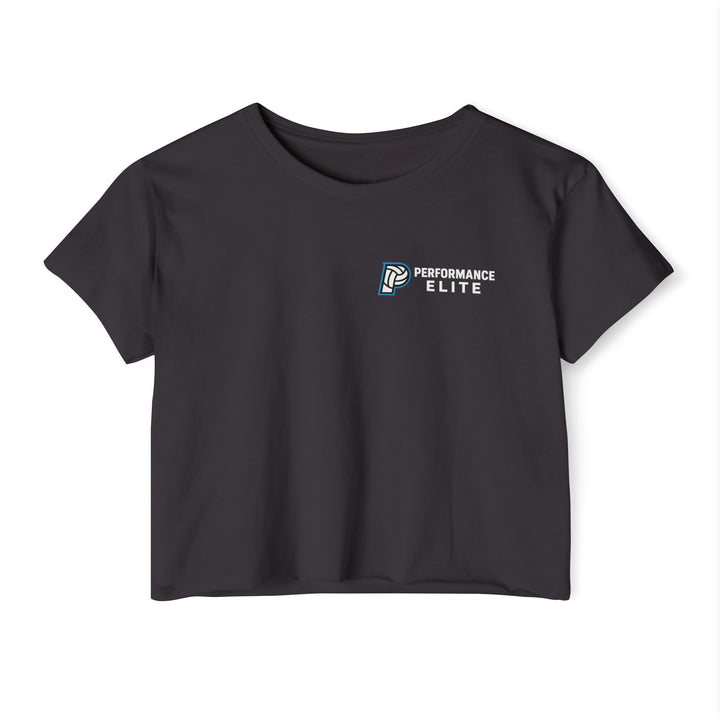 Performance Elite Women's Mid-Level Cropped T-shirt w/Front & Back Logo