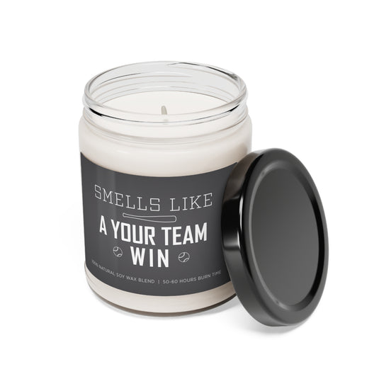 Smells Like a "Your Team" Win 9 oz Scented Soy Candle - 5 scents to choose from