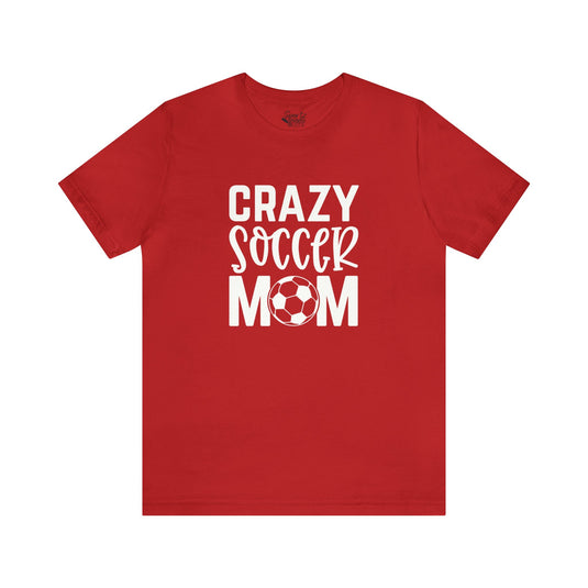 Crazy Soccer Mom Adult Unisex Mid-Level T-Shirt