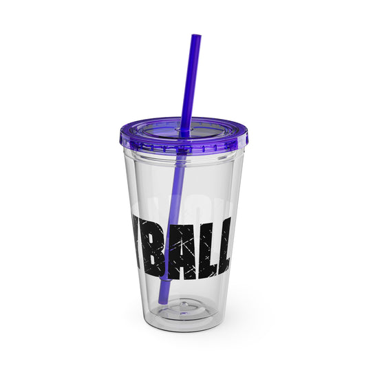 Volleyball 16 oz Sunsplash Tumbler with Straw