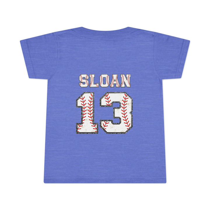 Iron Knights Toddler Unisex T-Shirt w/Flag Design & Name and Number on Back