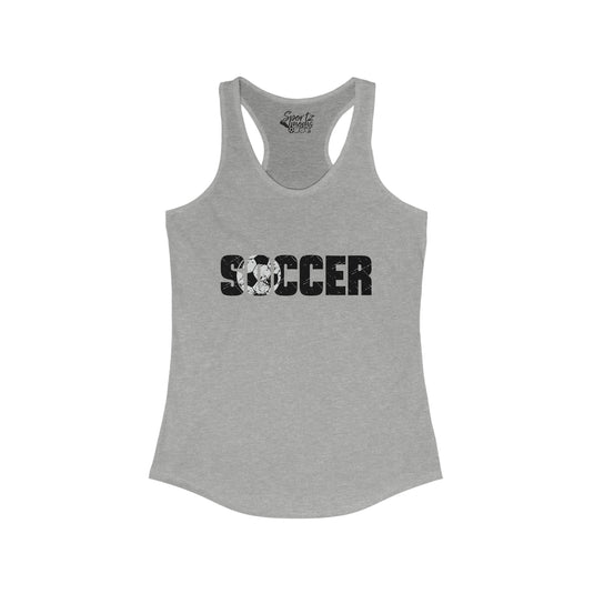 Soccer Adult Women's Racerback Tank