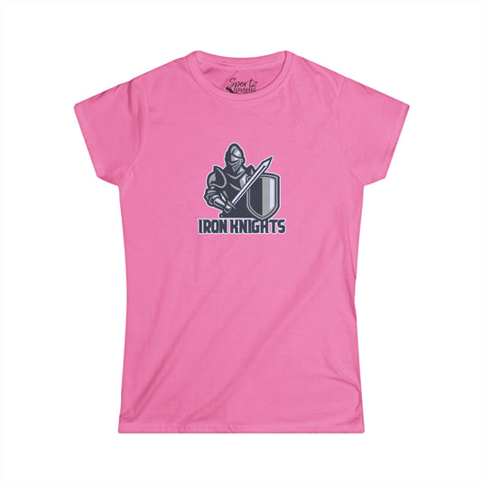 Iron Knights Basic Adult Women's T-Shirt w/Knight Design on front only