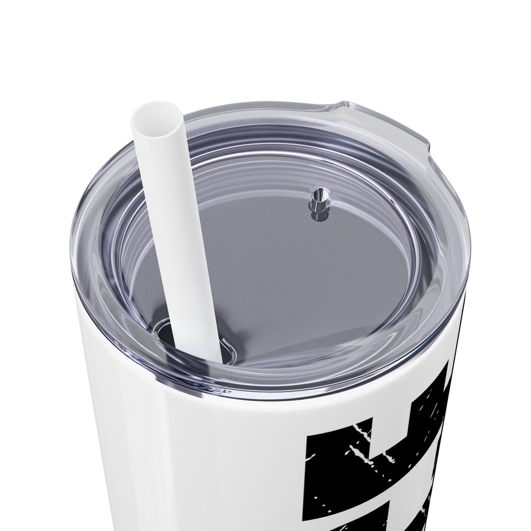 Cancer Ribbon Pick Your Sport 20oz Skinny Tumbler with Straw