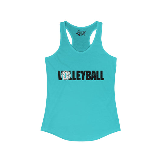 Volleyball Adult Women's Racerback Tank