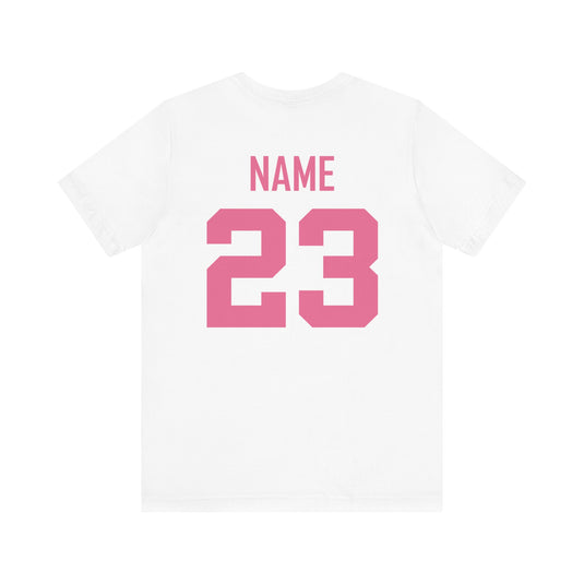 Latrobe Boys Soccer Unisex Adult Basic T-Shirt - Breast Cancer Design