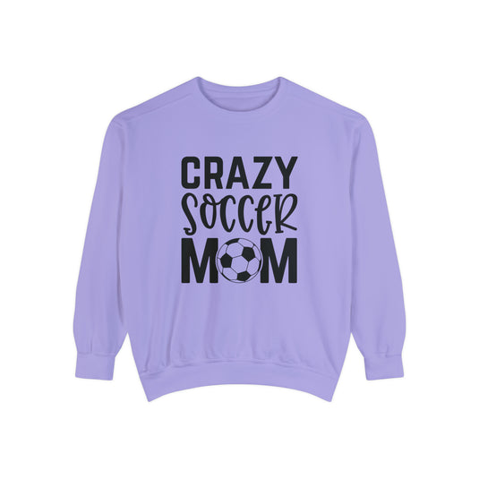 Crazy Soccer Mom Adult Unisex Premium Crewneck Sweatshirt