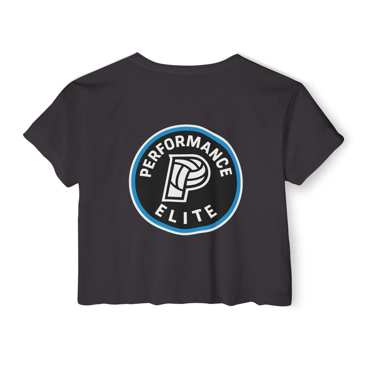 Performance Elite Women's Mid-Level Cropped T-shirt w/Front & Back Logo