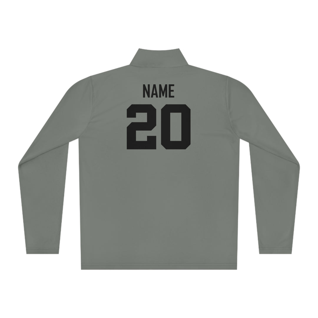 Wheeling Lightningbirds Unisex Adult Long Sleeve Quarter-Zip Pullover - Bird Logo Only