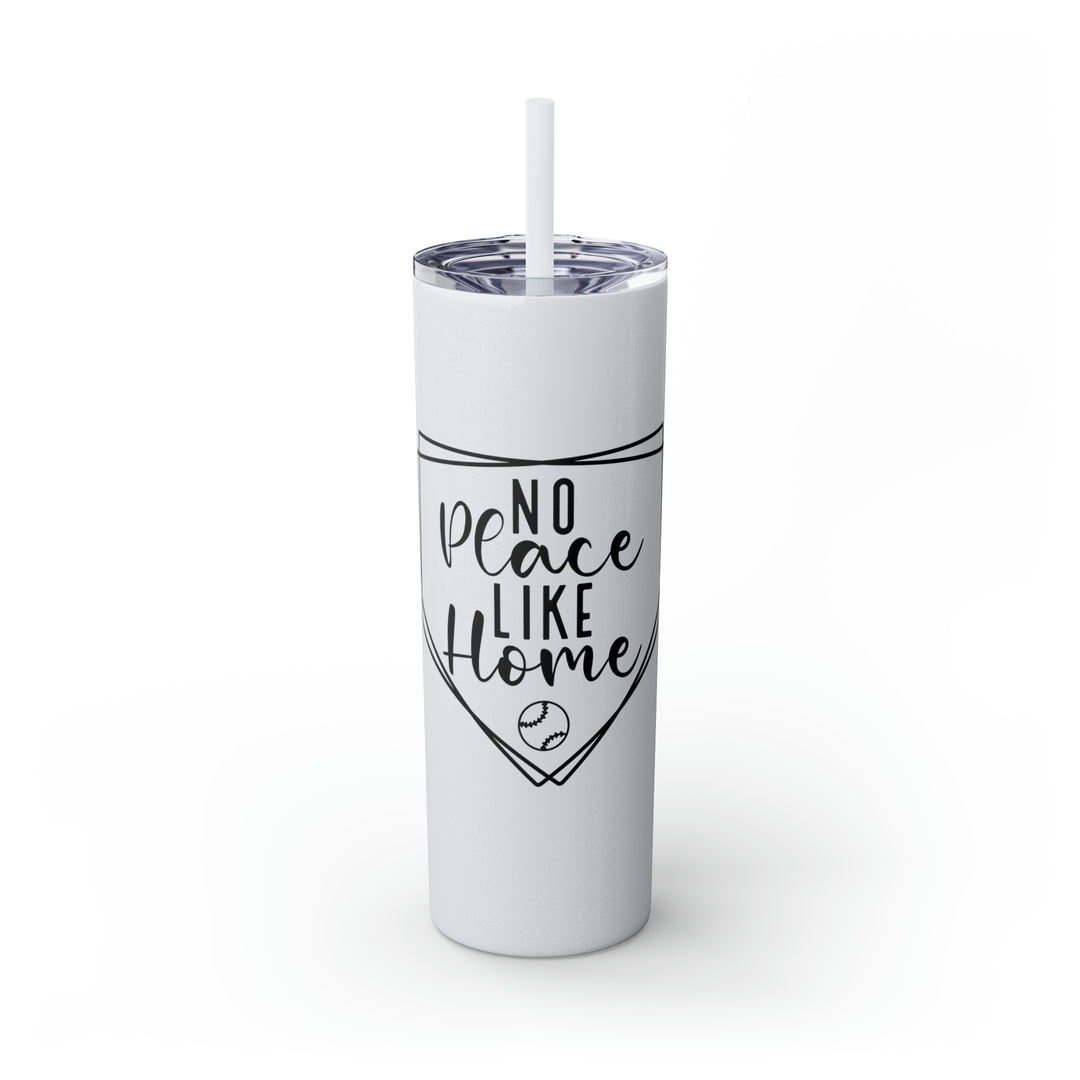 No Place Like Home V2 Baseball 20oz Skinny Tumbler with Straw in Matte or Glossy