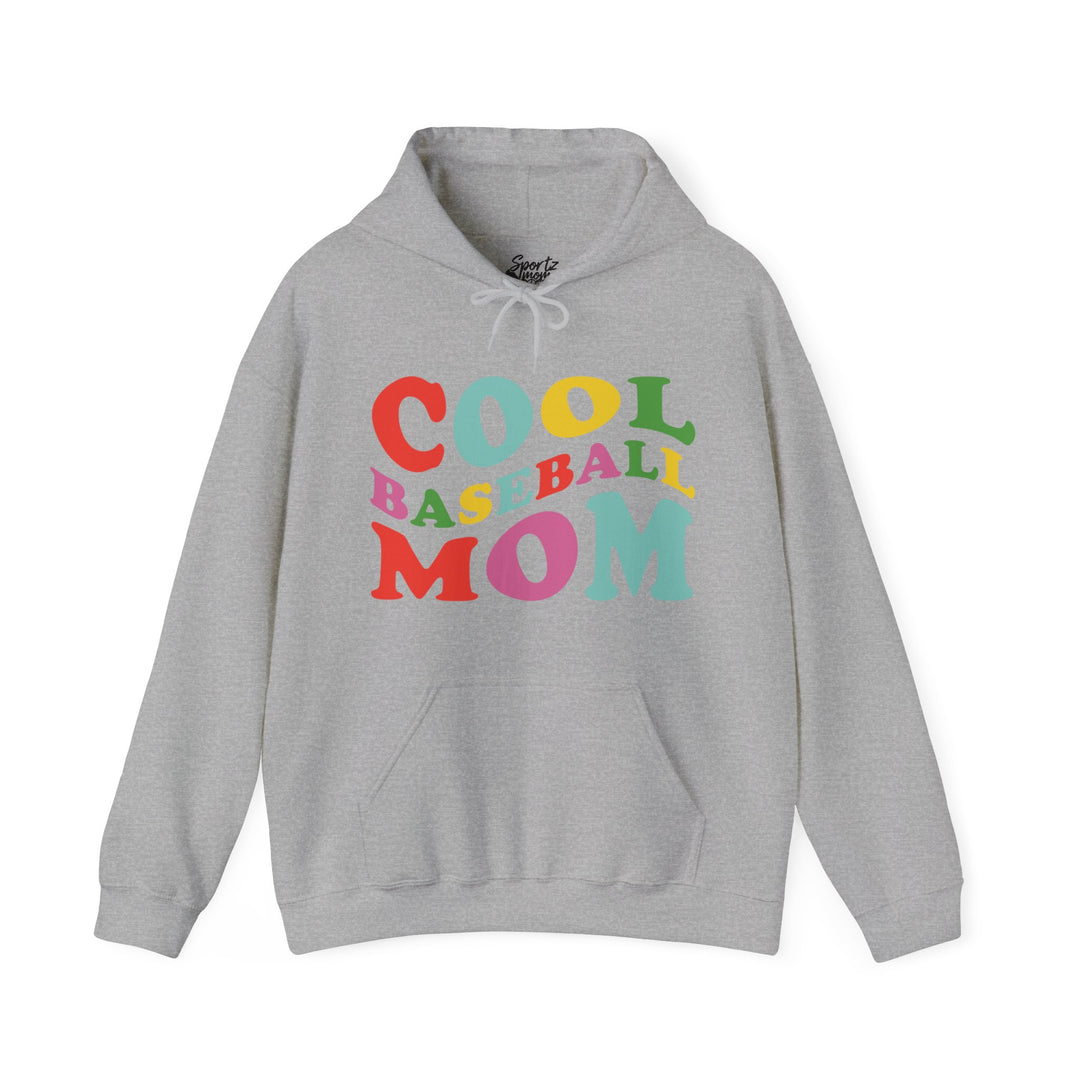 Cool Baseball Mom Adult Unisex Hooded Sweatshirt