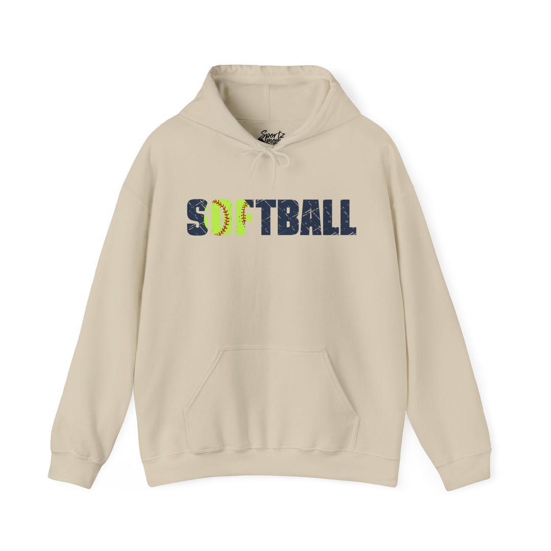 Softball Adult Unisex Hooded Sweatshirt