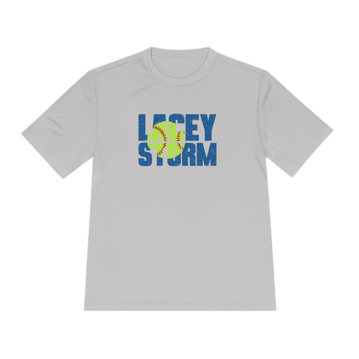 Lacey Storm Unisex Adult Moisture Wicking T-Shirt - Softball Design