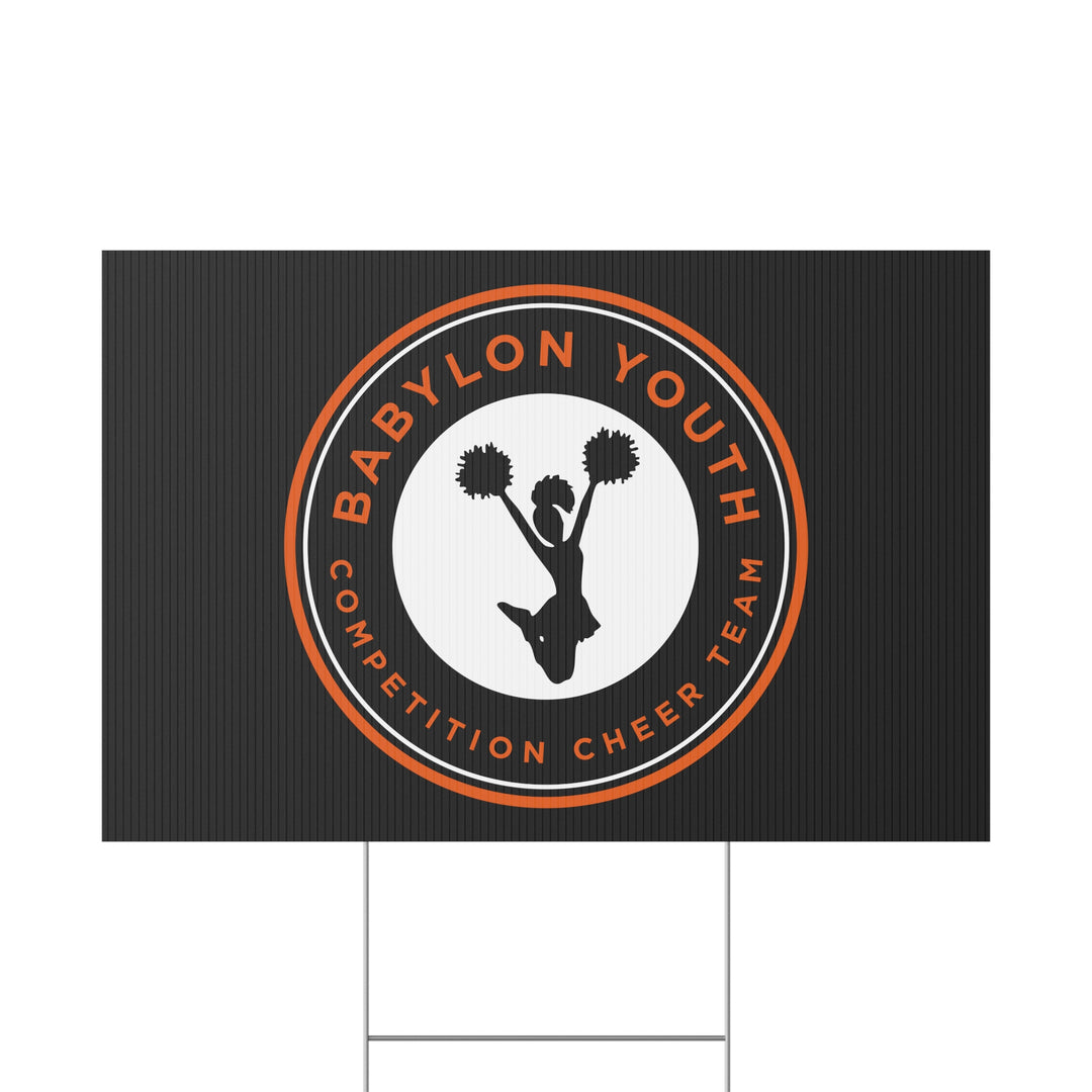 Babylon Youth Competition Cheerleading Plastic Yard Sign