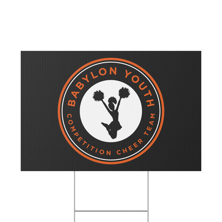 Babylon Youth Competition Cheerleading Plastic Yard Sign