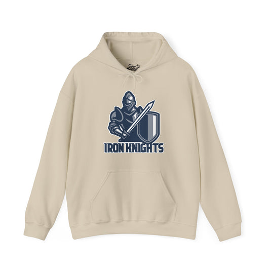 Iron Knights Basic Adult Unisex Hooded Sweatshirt w/Knight Design