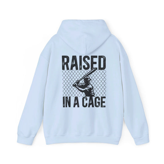 Raised in a Cage Baseball Unisex Adult Hooded Sweatshirt