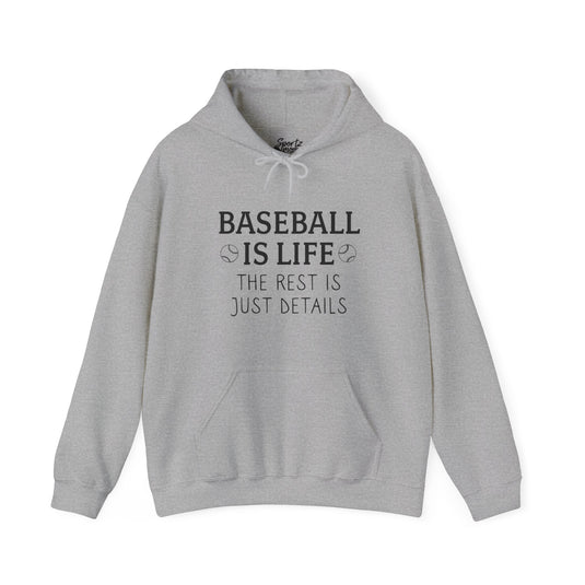 Baseball if Life Adult Unisex Basic Hooded Sweatshirt