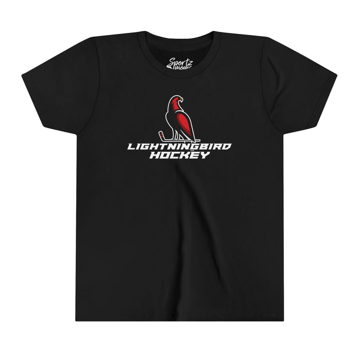 Wheeling Lightningbirds Unisex Youth Mid-Level T-Shirt - Hockey Design