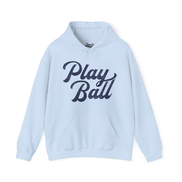 Play Ball Baseball Adult Unisex Hooded Sweatshirt