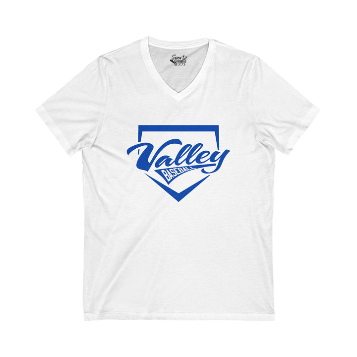 Valley Little League Baseball Unisex Adult Women's V-Neck T-Shirt