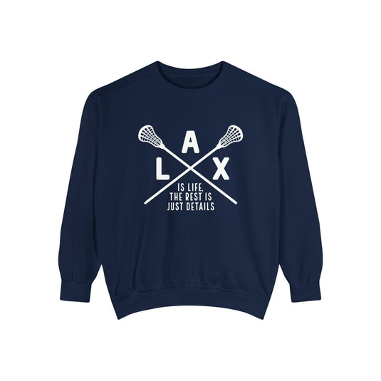 LAX is Life Lacrosse Adult Unisex Premium Crewneck Sweatshirt