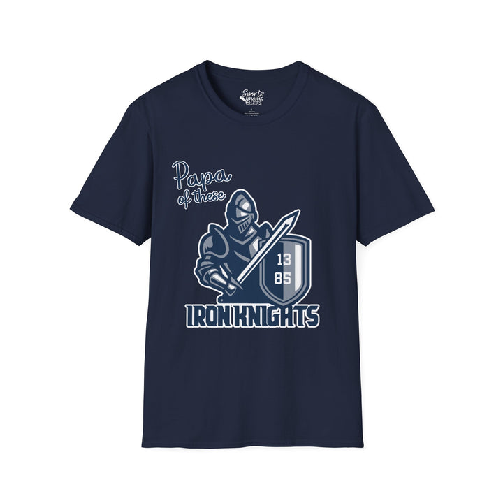 Iron Knights Adult Unisex T-Shirt - Papa of These Design