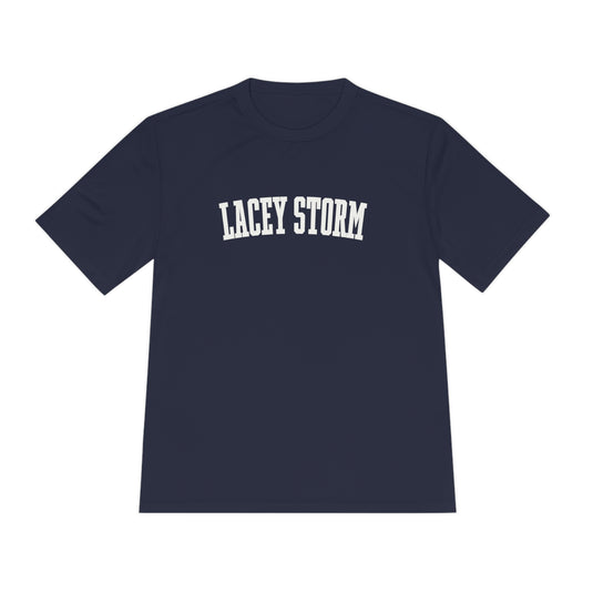 Lacey Storm Unisex Adult Moisture Wicking T-Shirt - Plain Text Design