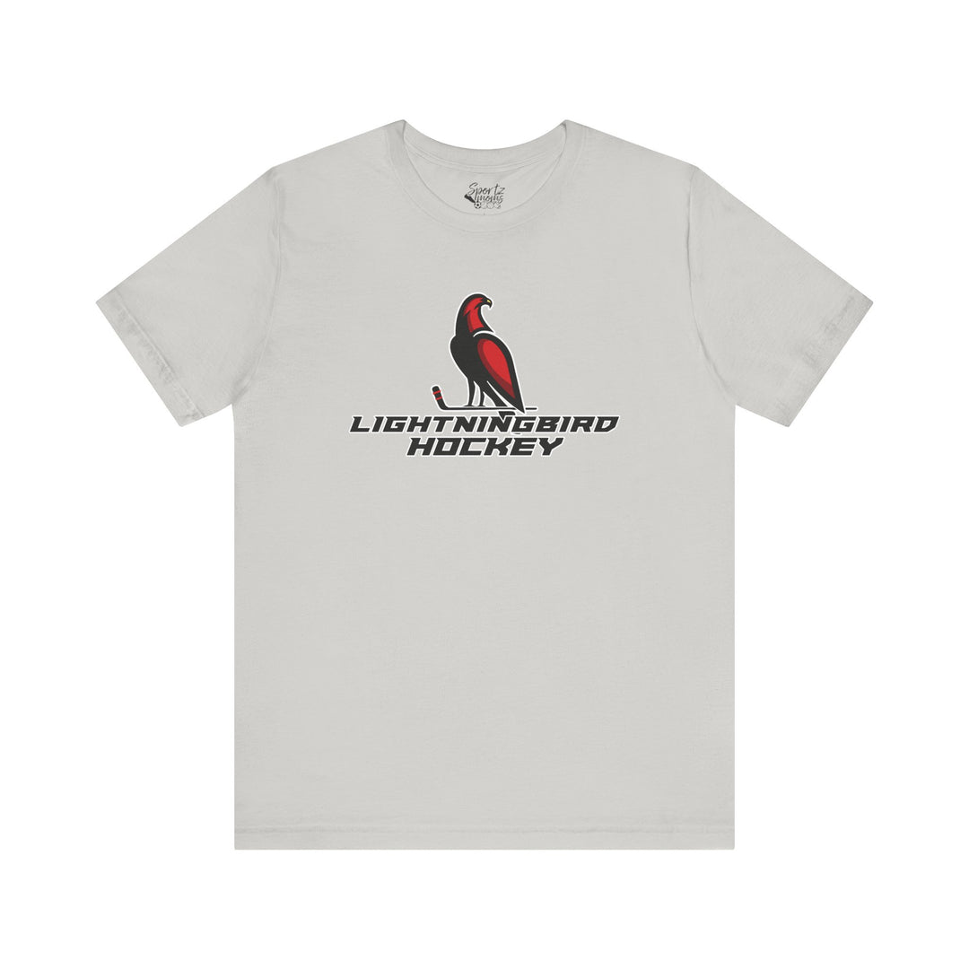 Wheeling Lightningbirds Unisex Adult Mid-Level T-Shirt - Hockey Design