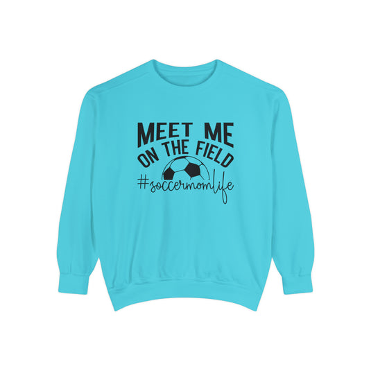 Meet Me on the Field Soccer Adult Unisex Premium Crewneck Sweatshirt