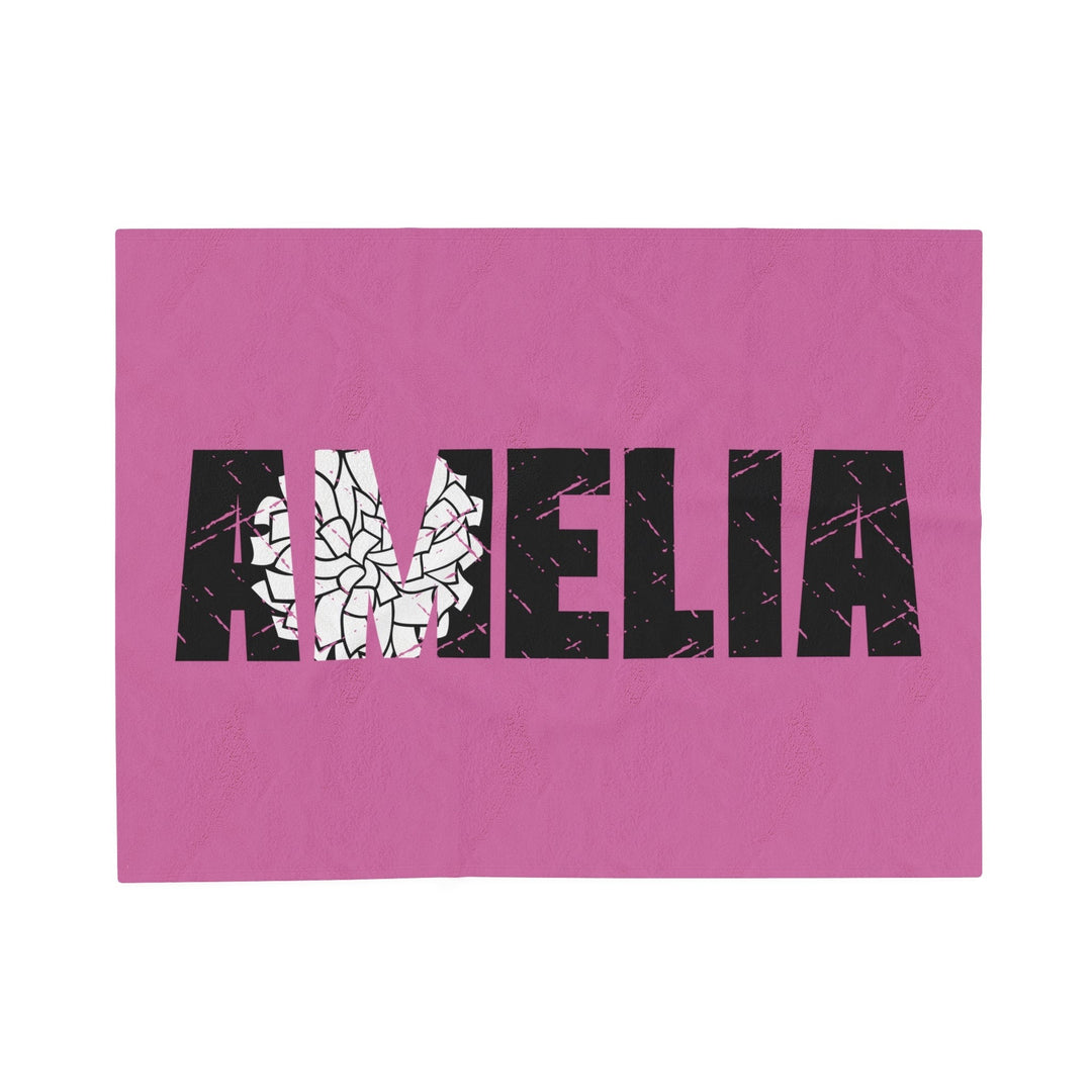 Cheer Plush Blanket w/Custom Name