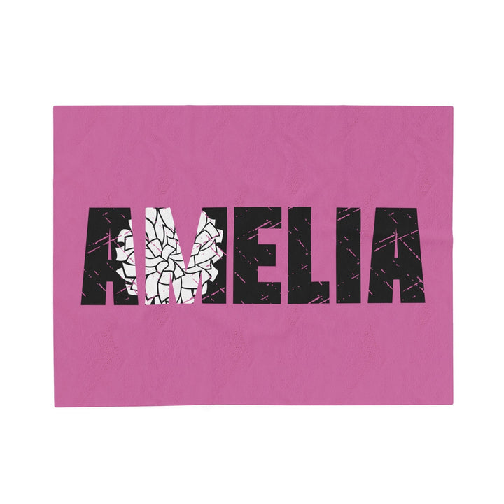 Cheer Plush Blanket w/Custom Name