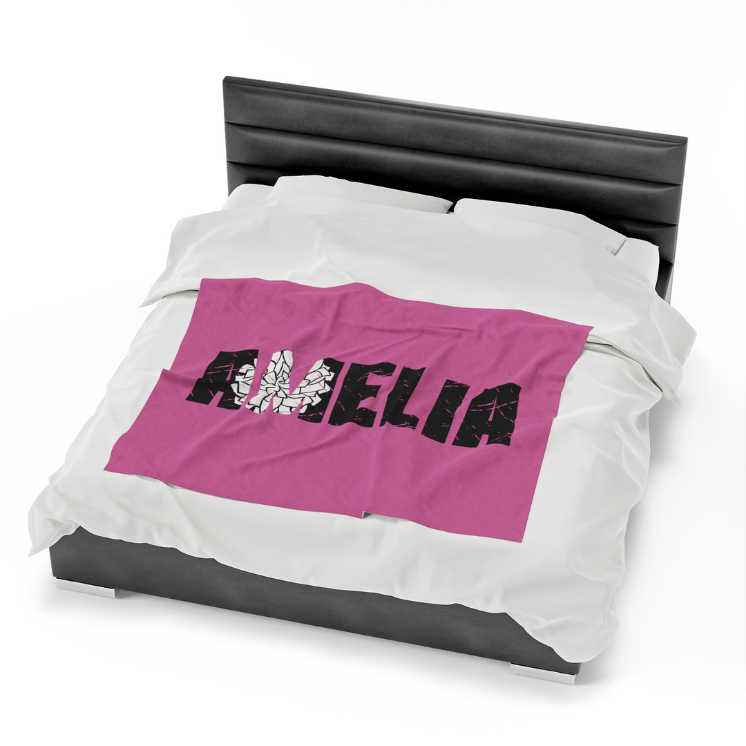 Cheer Plush Blanket w/Custom Name