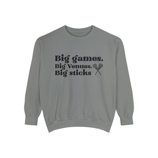 Big Games Lacrosse Adult Unisex Premium Crewneck Sweatshirt