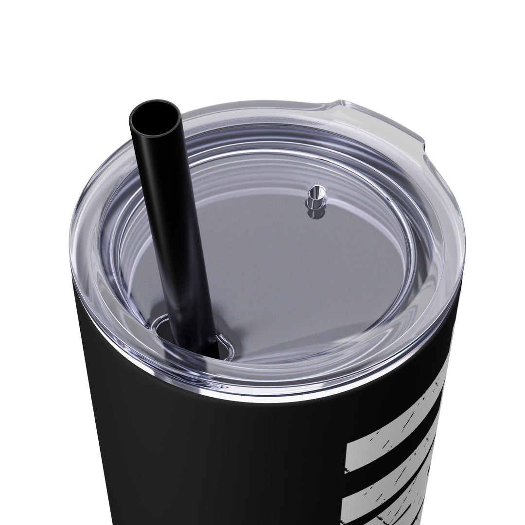 Cancer Ribbon Pick Your Sport 20oz Skinny Tumbler with Straw