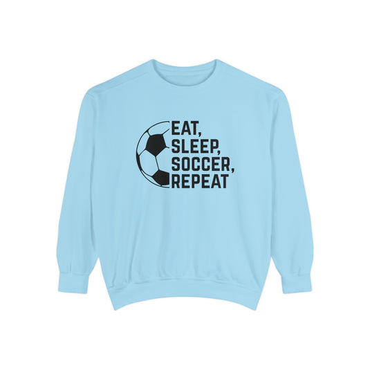 Eat Sleep Soccer Repeat Adult Unisex Premium Crewneck Sweatshirt