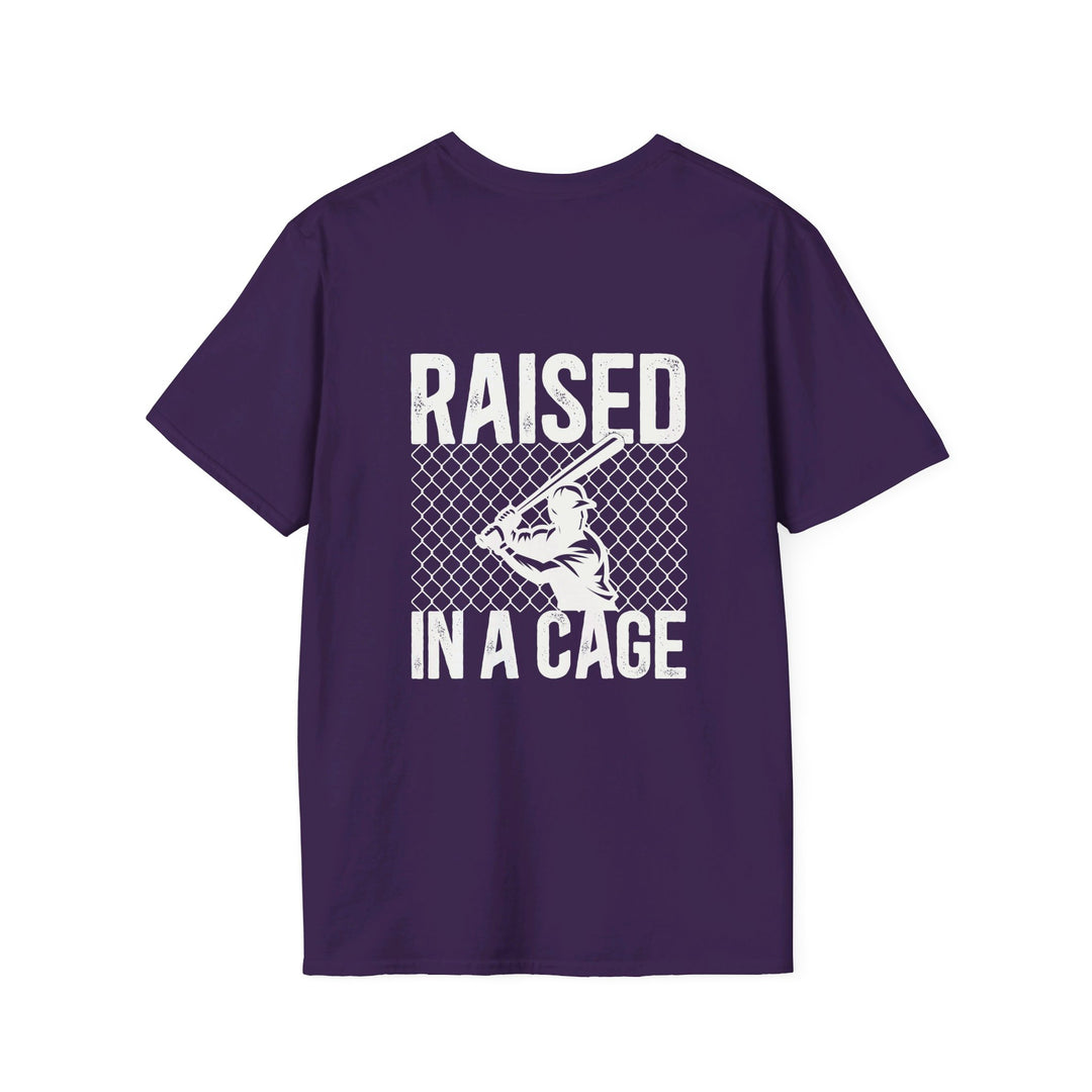 Raised in a Cage Baseball Unisex Adult T-Shirt