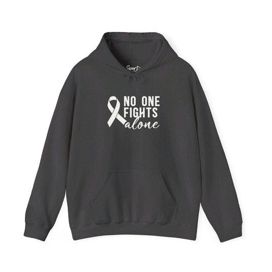 No One Fights Alone Adult Unisex Basic Hooded Sweatshirt